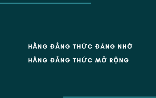 hằng đẳng thức mở rộng